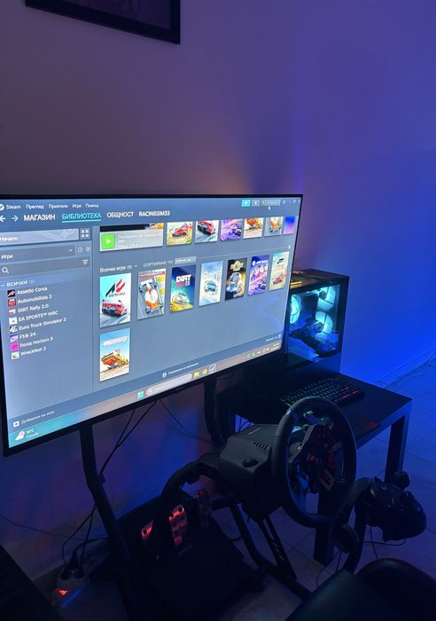 Геймърски рейсинг сетъп