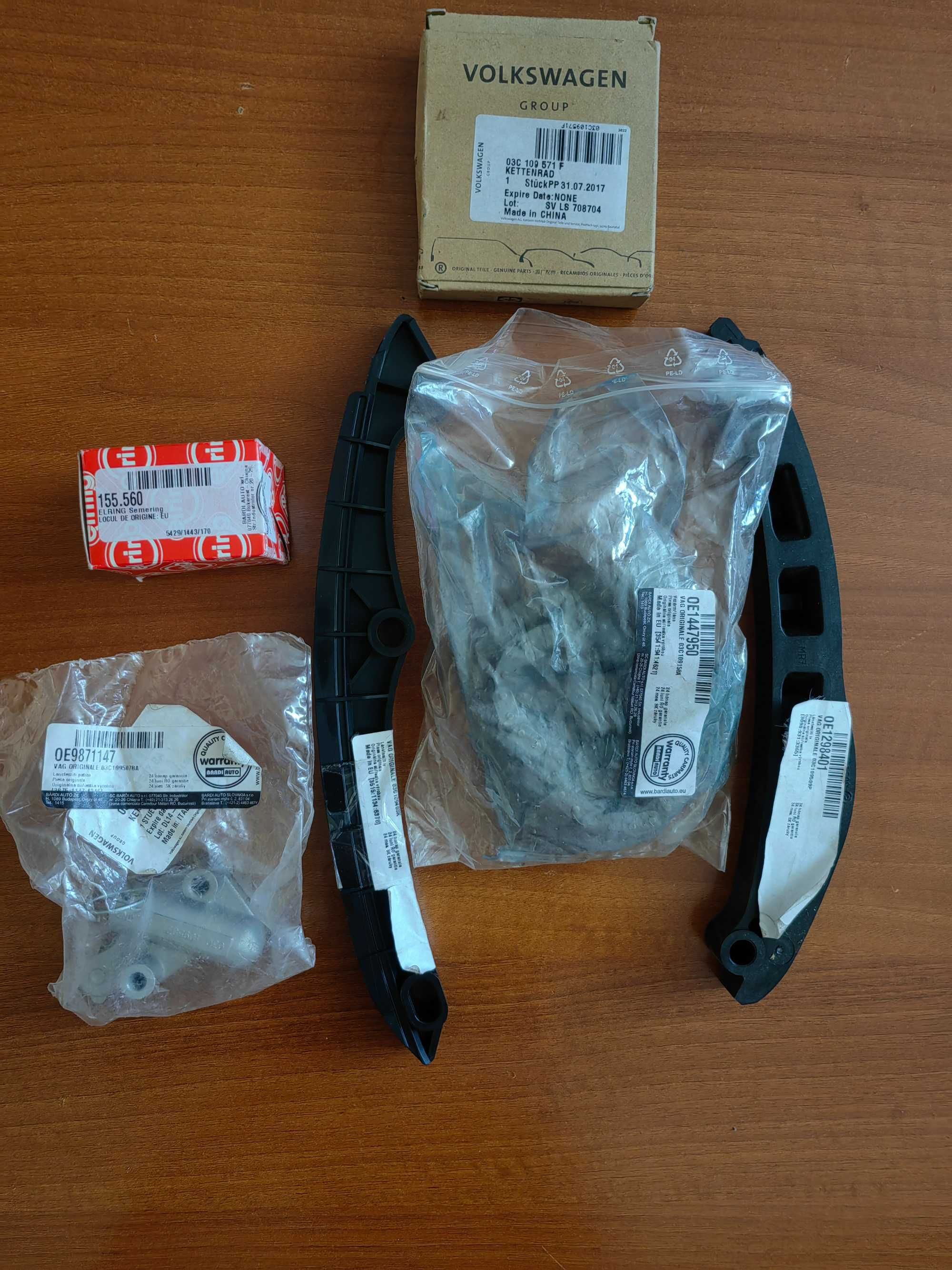 Kit distribuție VW Tiguan, 1.4 TSI,benzina,150 CP