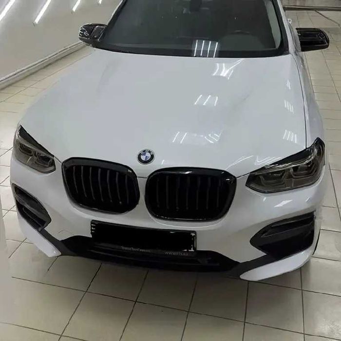 Set 2 Pleoape Faruri Far BMW X3 X4 G01 G02 2018-2023, Negru Lucios,ABS