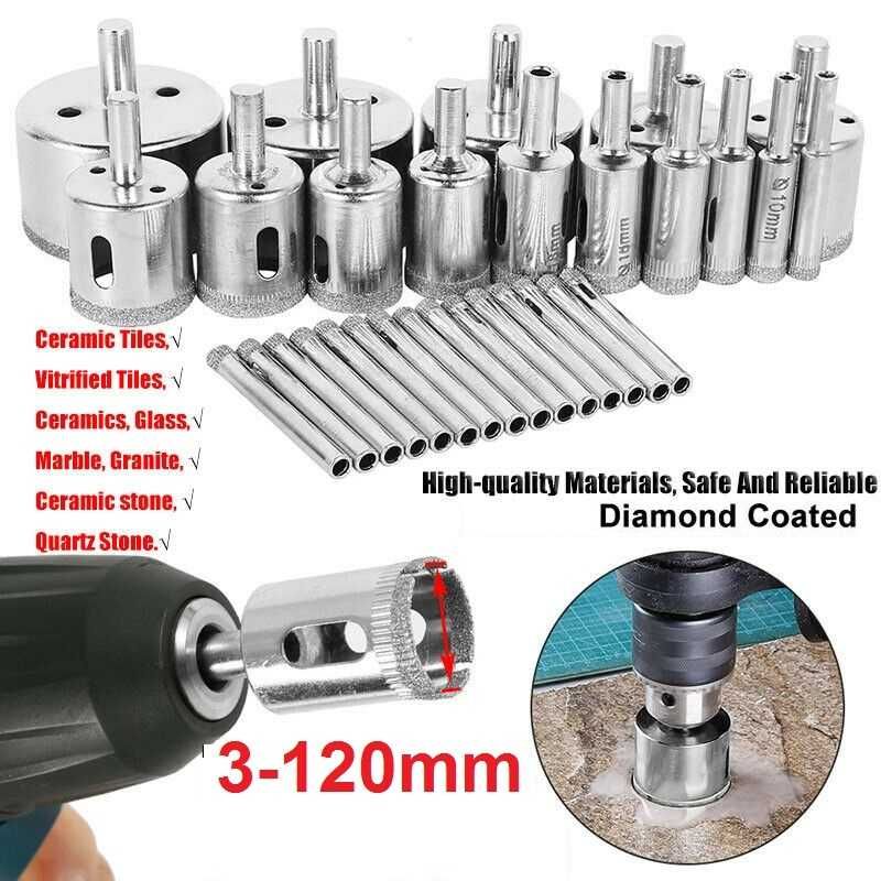 Carote diferite diamantate pentru gresie si fainta. Noi ambalate!