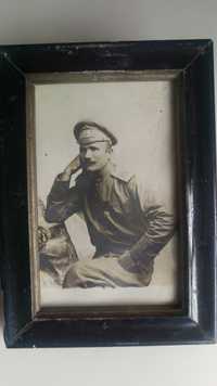 Снимка 1915 г. с автограф, в рамка 14,7 х 9,9 см