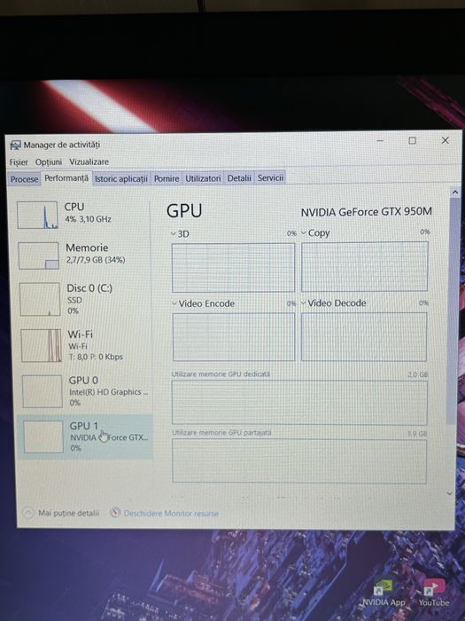 Laptop gaming| GTX960M | procesor i5| 8gb ram | ssd 128