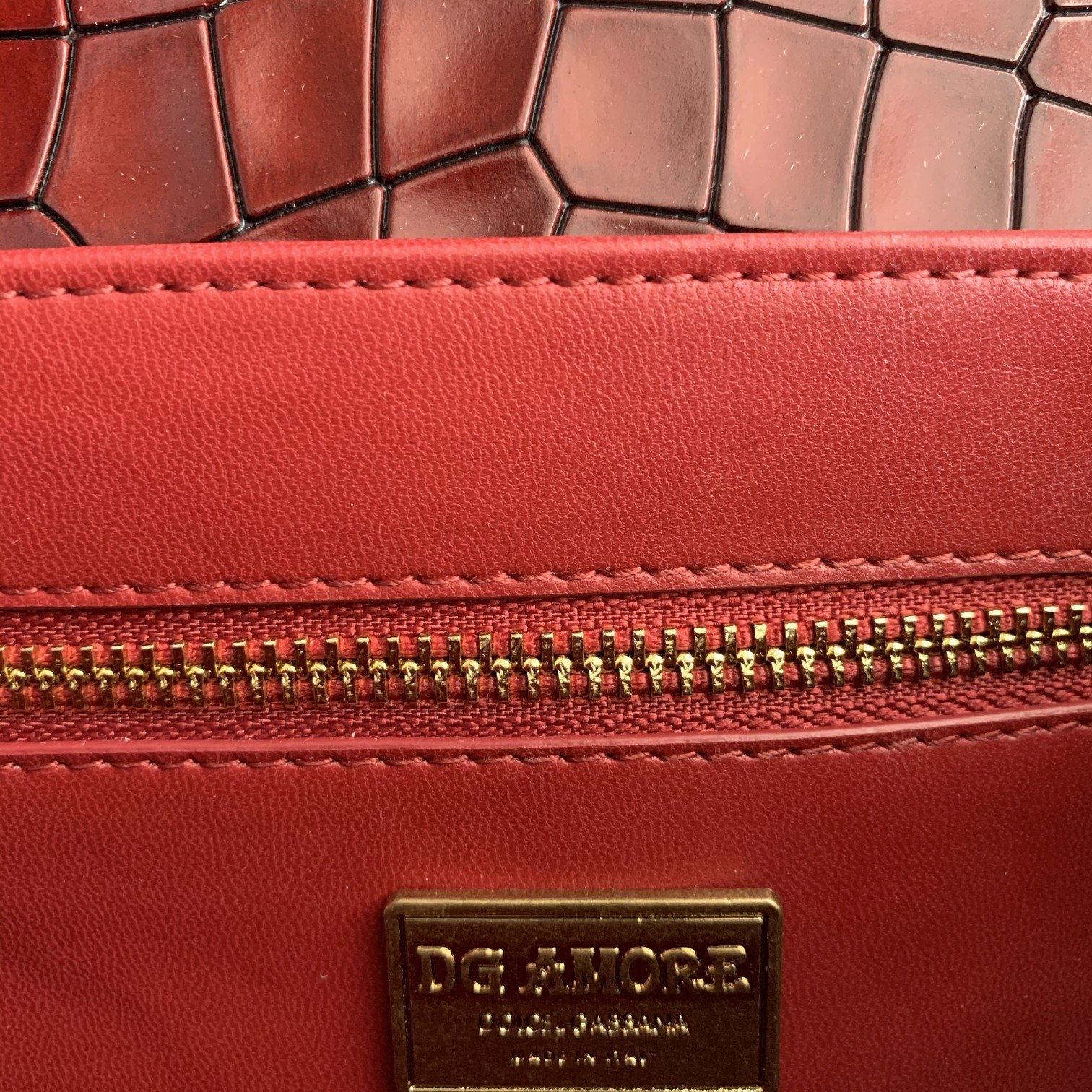 Geanta Dolce Gabbana Amore 27 cm rosu, Premium