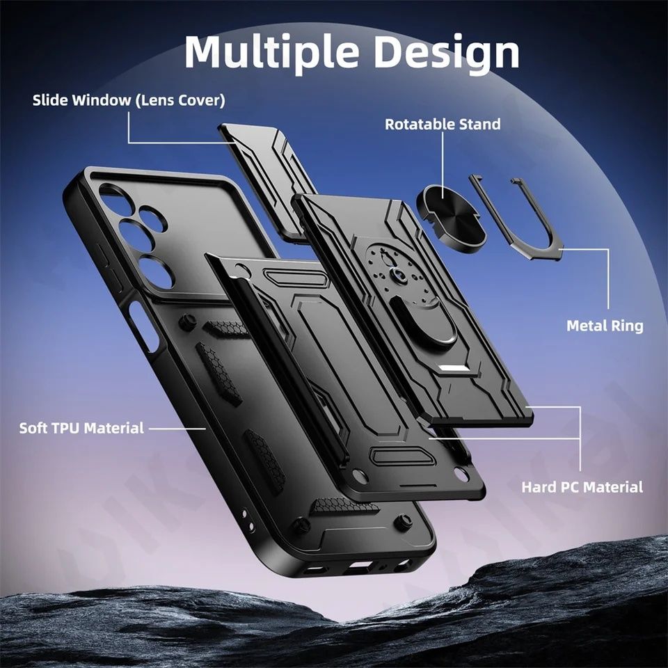 Samsung Galaxy A56 A16 A55 A15 A25 / RING CARD SLOT Удароустойчив кейс