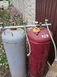 Kit 2 butelii gpl de 120 l + Centralină cu 3 ieșirii și regulator .