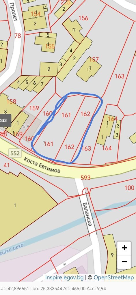 Продава се Парцел в Габрово, Сарани - 610 кв.м за 42 €/кв.м - Снимка #10