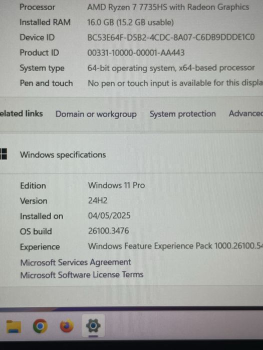 НОВ с гаранция Acer Aspire/15.6"/Ryzen 7735HS/16GB/512GB