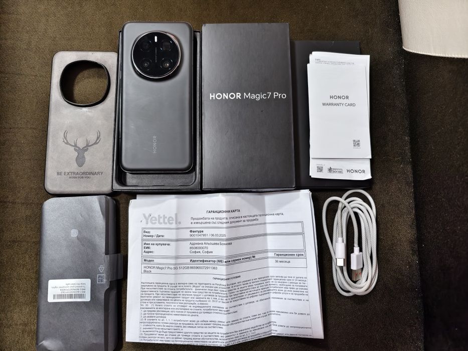 Honor Magic 7Pro 12/512Gb с гаранция
