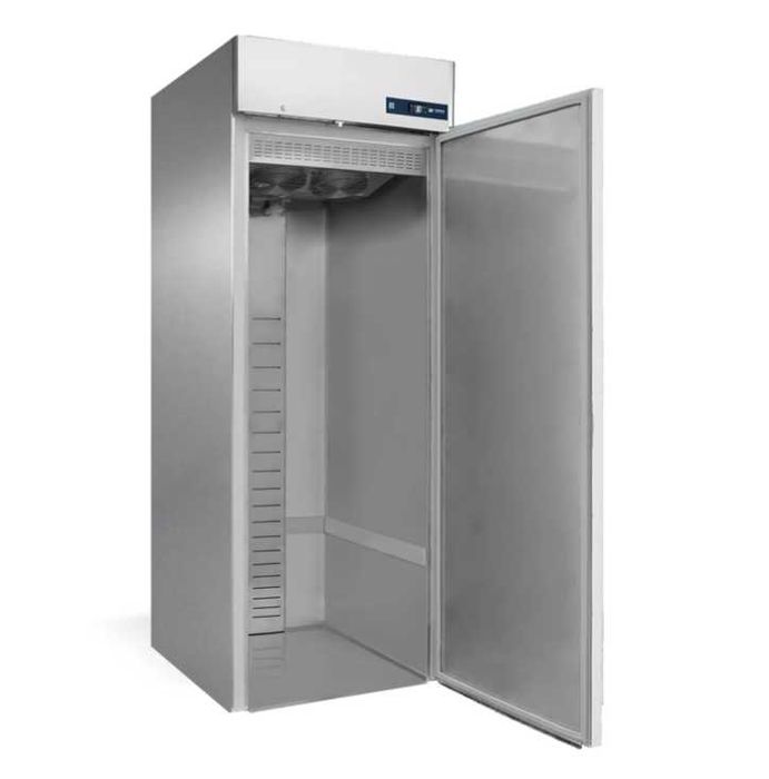Хладилен шкаф от неръждаема стомана, за количка за тави 60x40см
