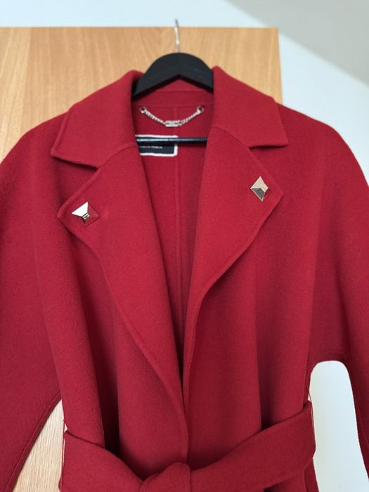 Палто Elisabetta Franchi - 100% вълна