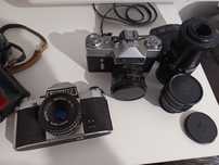 Praktica nova 1 si zenit cu trei obiective vintage