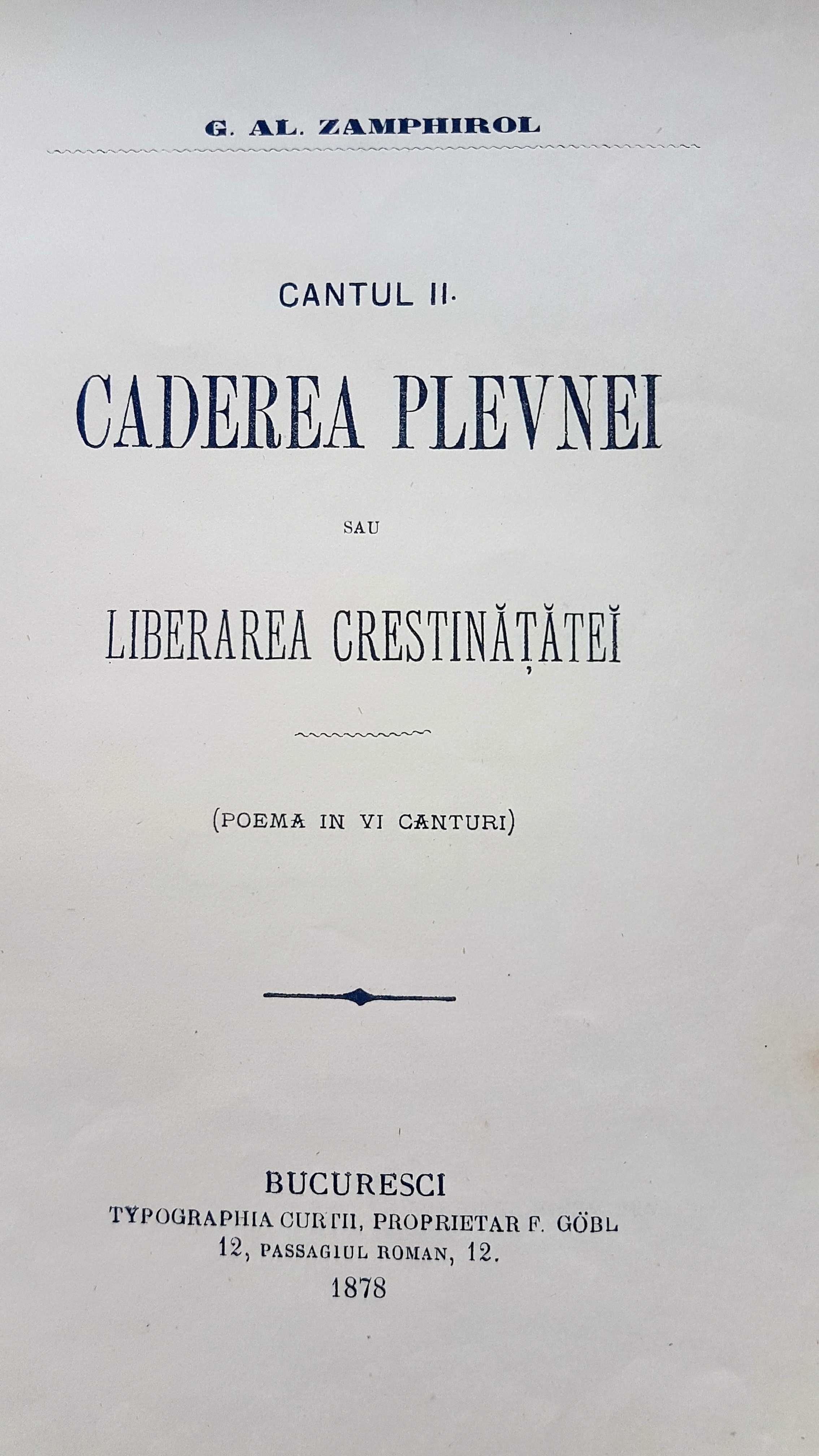 F432-I-CADEREA PLEVNEI-Liberarea Crestinatatii Bucuresci-G.A. Zamfirol