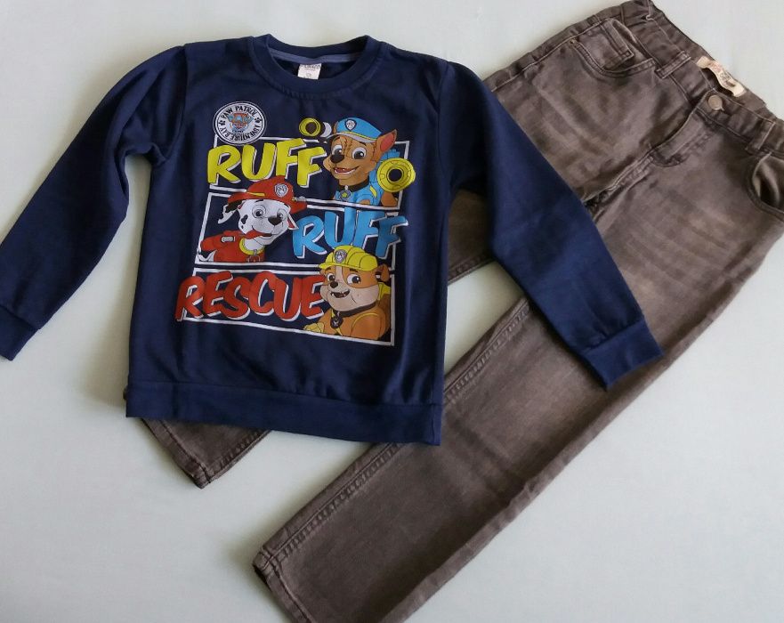 Различни модели детски лотове от дънки и блуза за 5-6, 7-8 г.