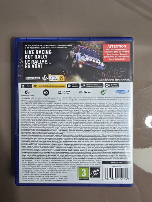 WRC Playstation 5
