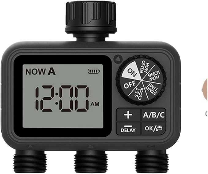 HCT-M08 Таймер за вода с 3 изхода, 3P система за поливане