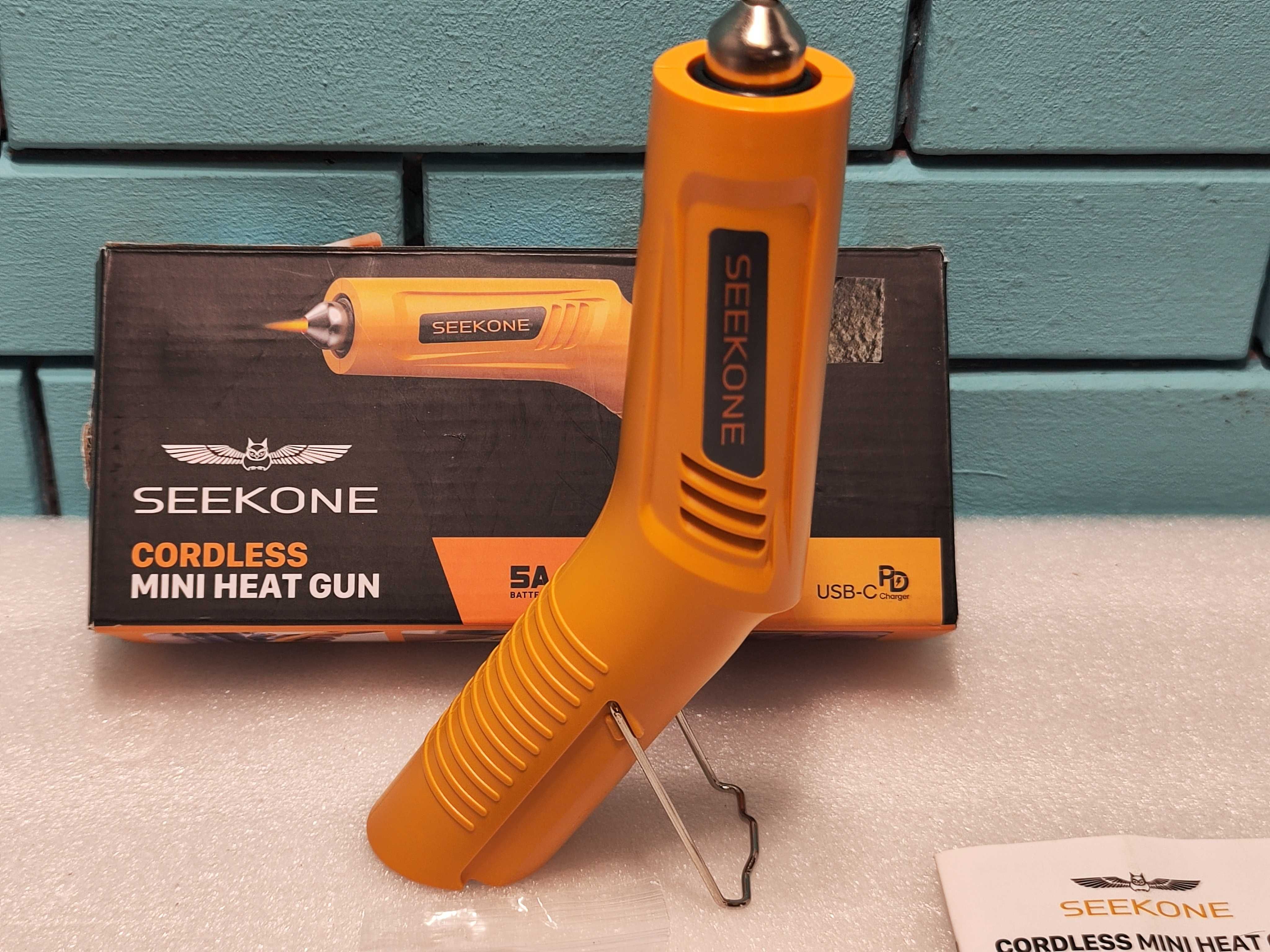 SEEKONE безжичен мини пистолет с горещ въздух до 450°C, USB