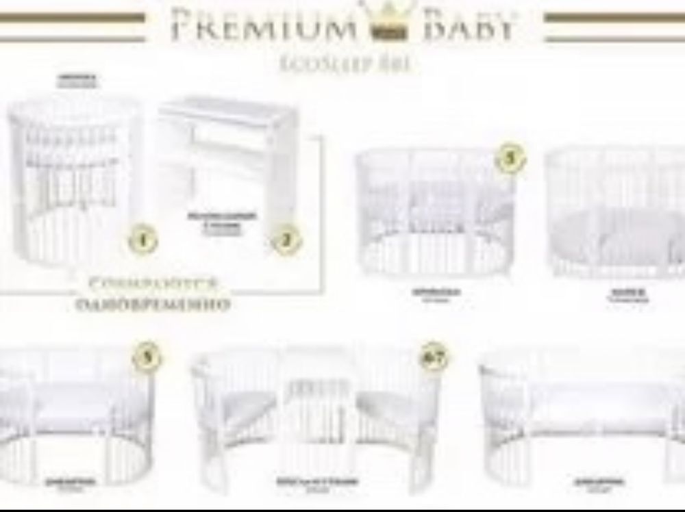 Кроватка-трансформер PremiumBaby EcoSleep 8 в 1