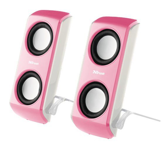 Laptop Portable Notebook Speakers - Pink - Roz