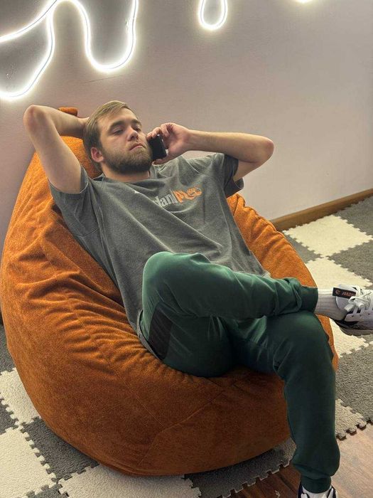 Бинбэг, бин бег, кресло-мешок, пуфик, ткань оскар люкс