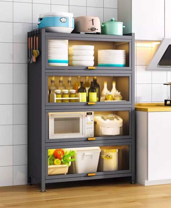 кухонный стеллаж/ металлические полки для приборов/стойка