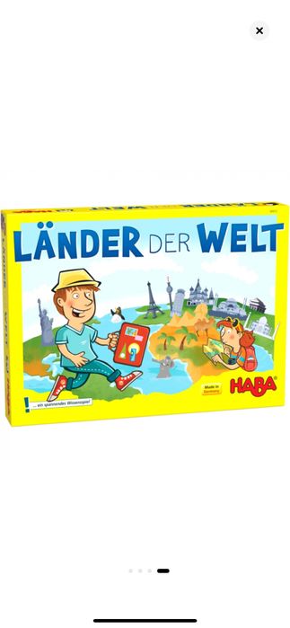 Joc boardgame Tarile lumii, HABA, 2-4 jucatori, +8 ani