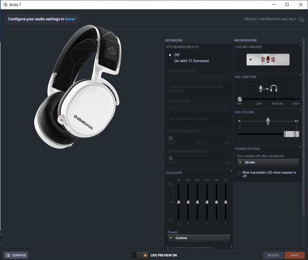 Хедсет: SteelSeries Arctis 7 2019 Black Edition 7.1