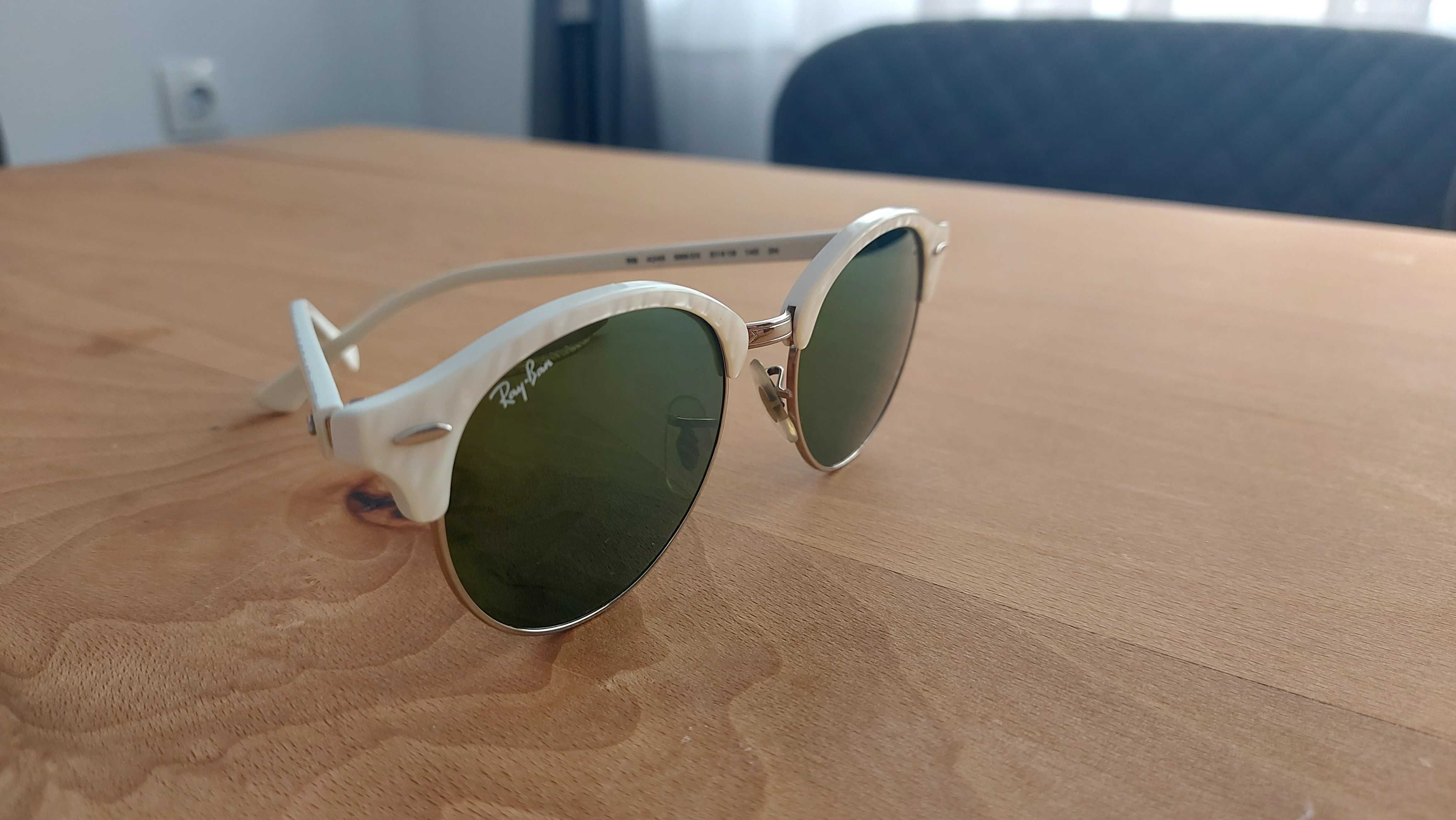 Очила Ray Ban със седефена рамка и зелено, тъмно  стъкло