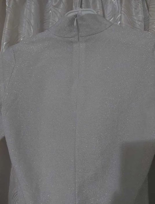 Bluza damă evenimente cu fir argintiu S
