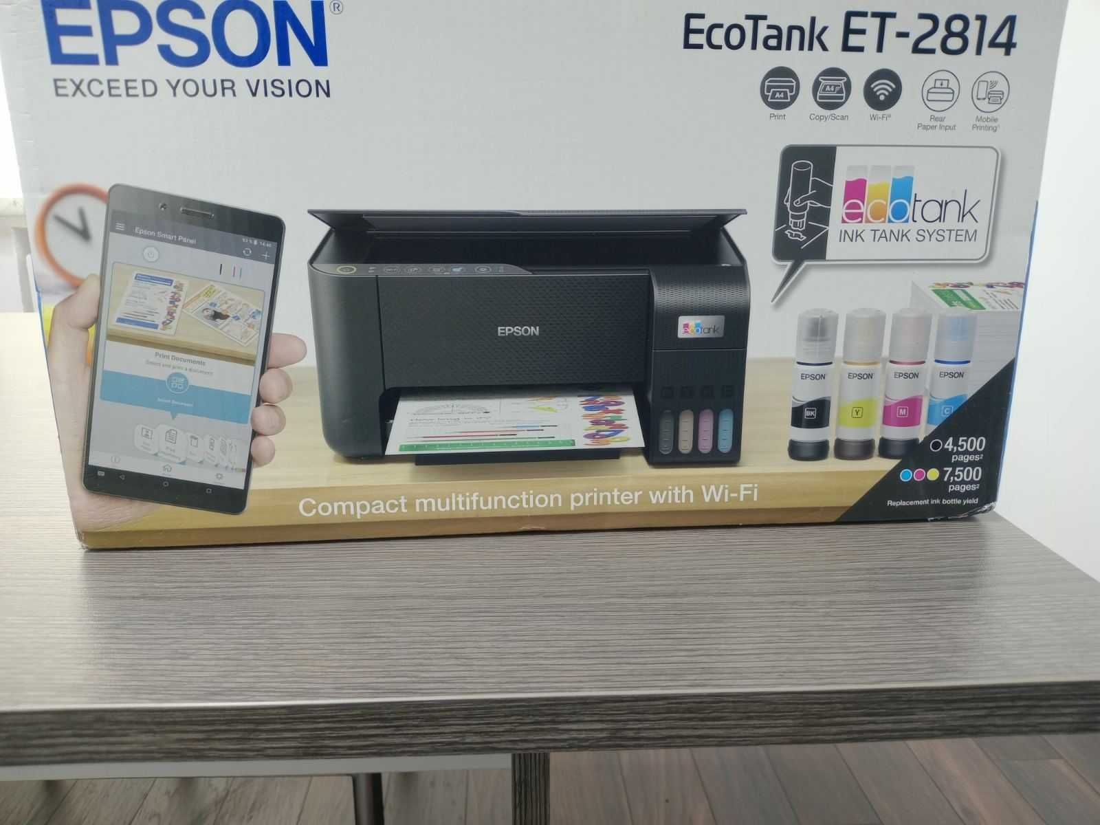 ЧИСТО НОВИ Epson Еcotank 2720, 2850, 2856 , 4700 , 4810( 300лв ) 2825