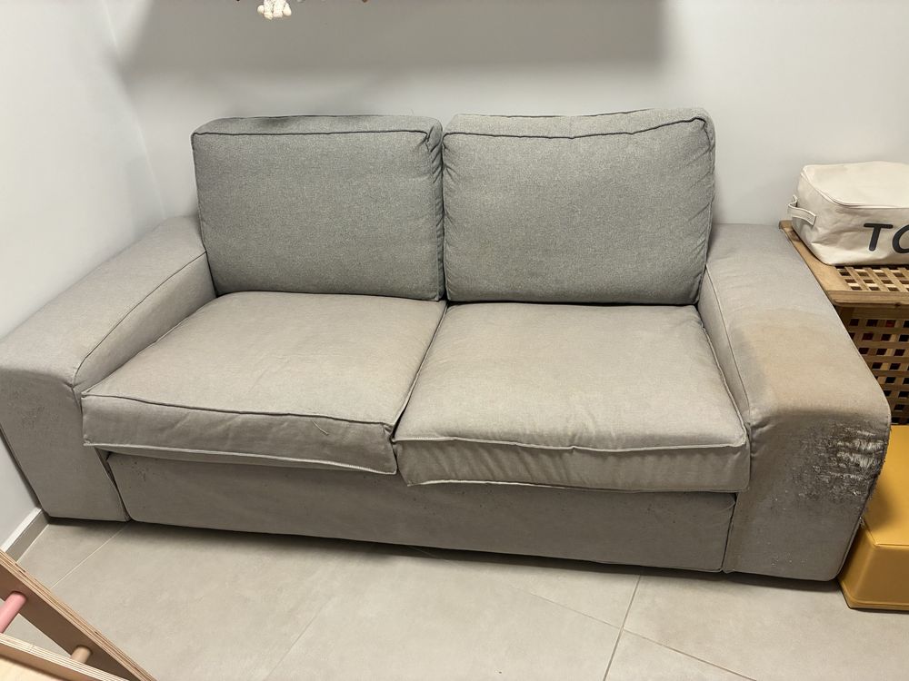 диван 3-местен IKEA KIVIK - сив