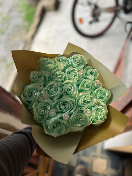 Букет от вечни рози 20 рози