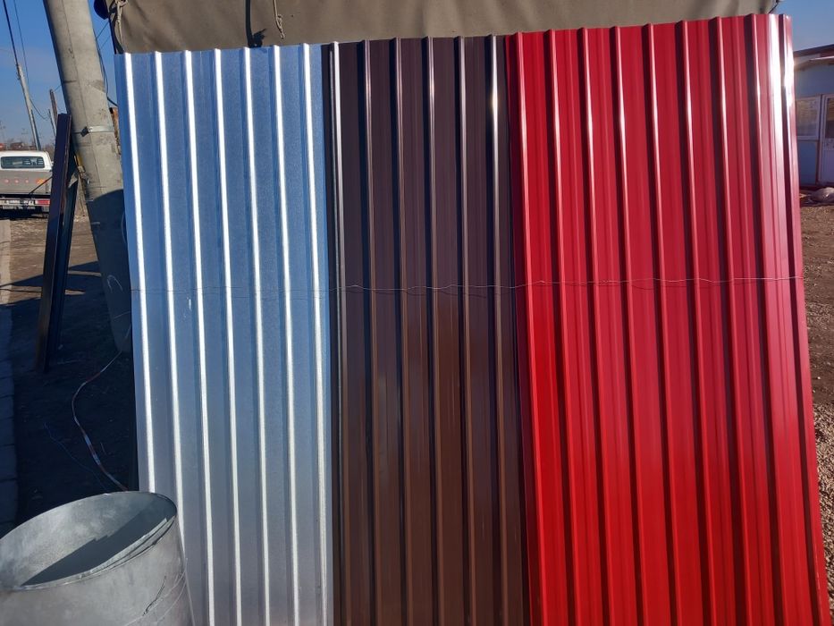 Vand tabla cutată zincata și color diferite grosimi