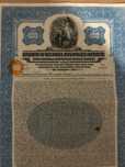 titlu stat $100 aur 1929 Romania bond dolari SUA  neincasat -cupoane