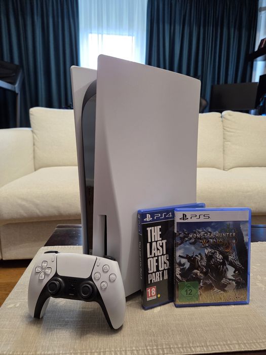 Vand PS5 Disc edition + 2 jocuri + 1 controller