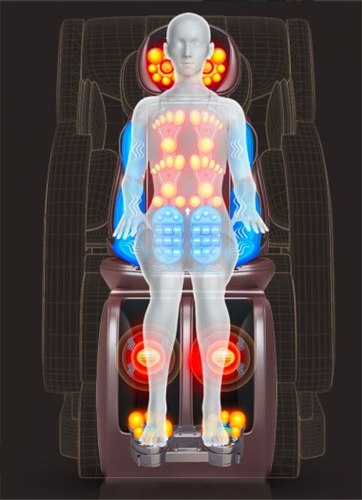 Saltea Masaj cu Role Shiatsu și vibrații