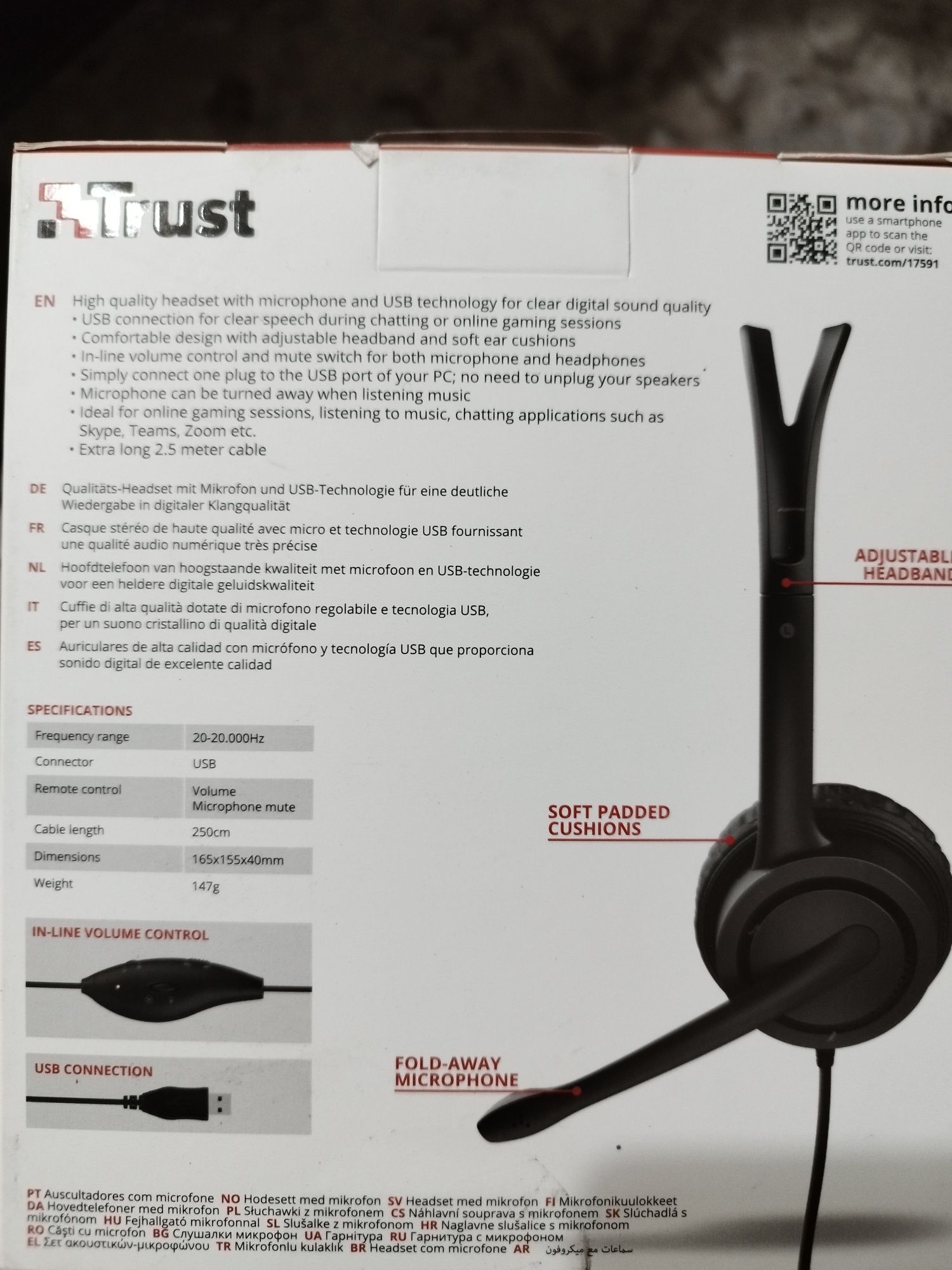 Casti Trust Usb headset