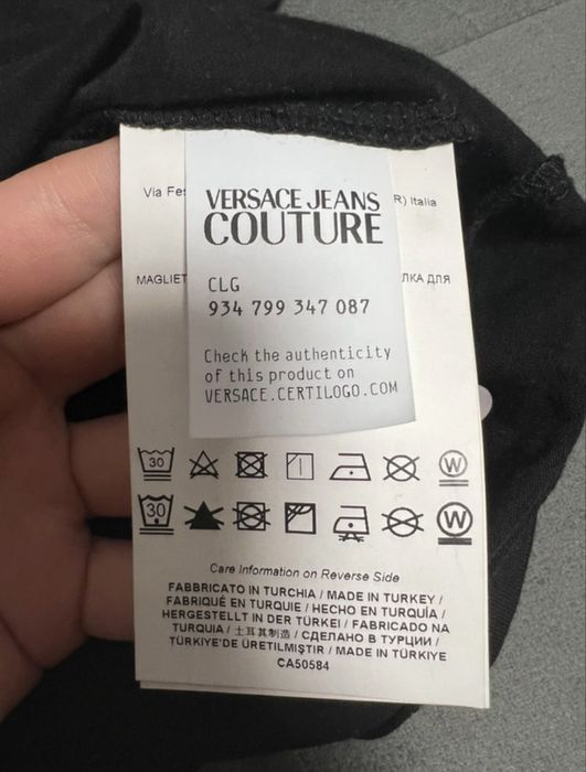 Crop top Versace negru marimea S
