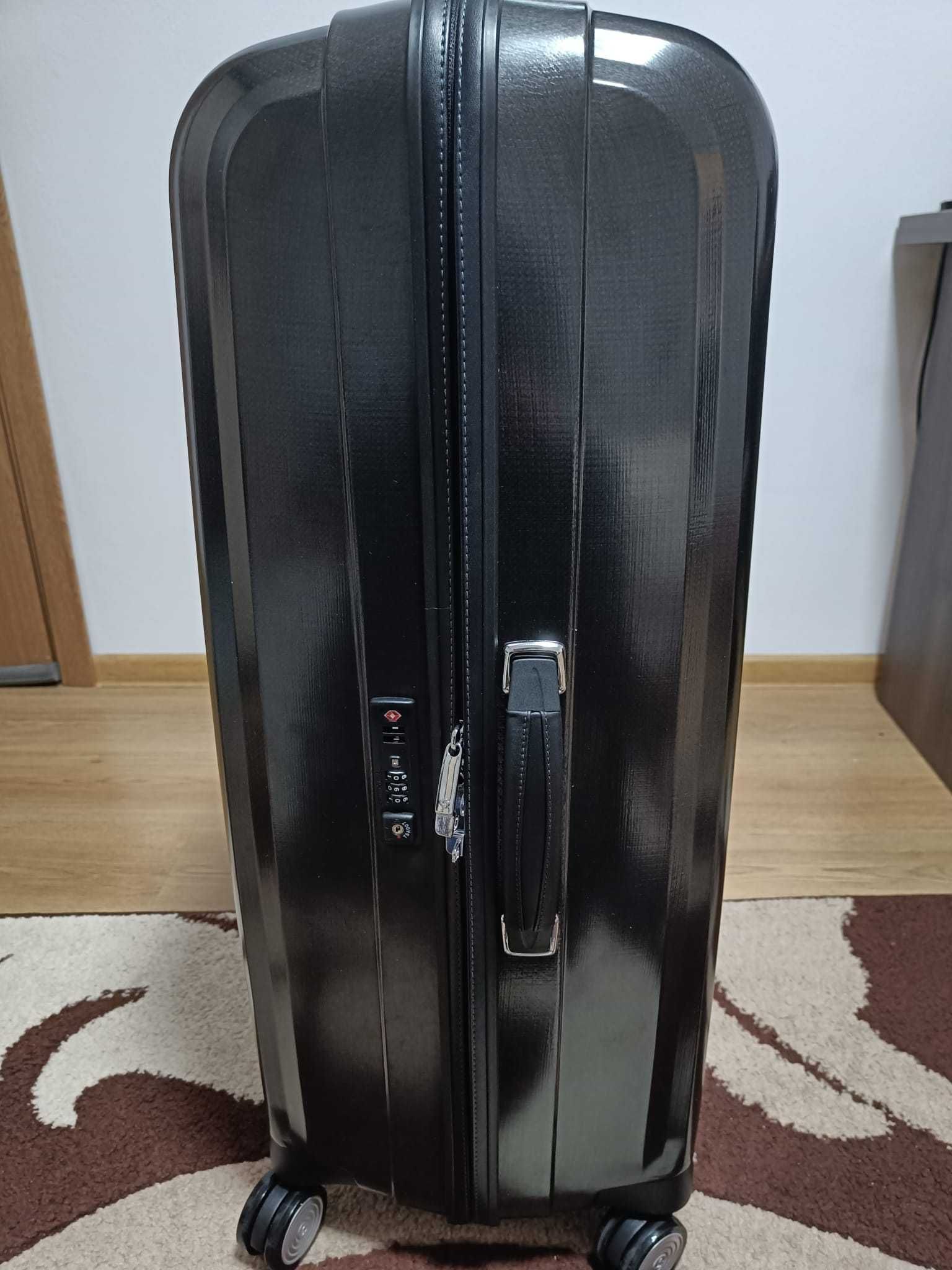 Troller Spinner Samsonite | 82/31 | Lite-Cube DLX Chrome | Black