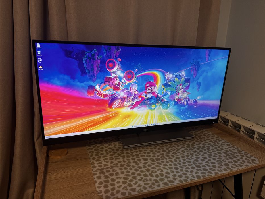 Гейминг монитор AOC - U34G3XM/EU, 34'', 144Hz, 4ms, Freesync
