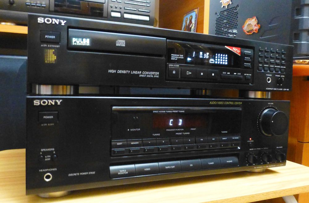 Amplituner si CD player Sony