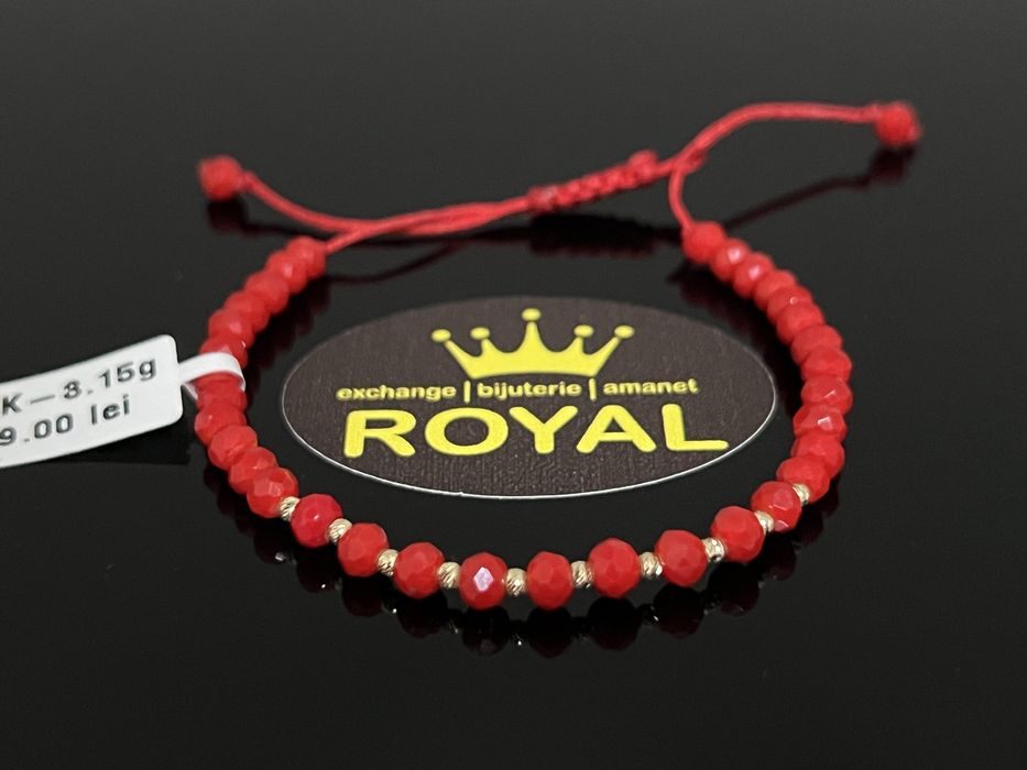 Bijuteria Royal CB : Bratara cu snur aur 14k 3,15gr