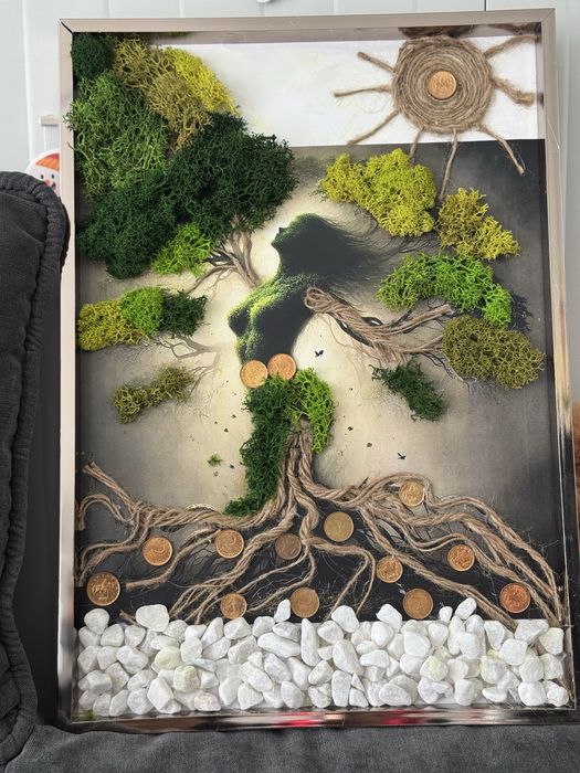 Картина за повод със скандинавски мъх