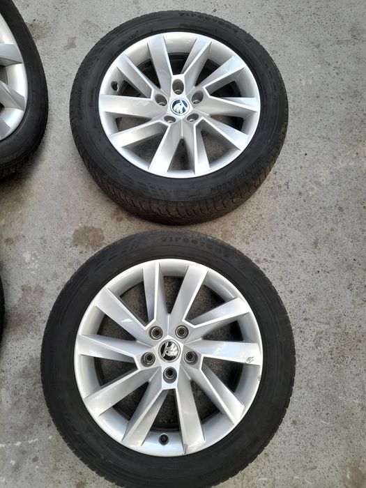 Set Roti Jante Originale 215/55/R17 5×112 Skoda Superb 3 Octavia Yeti