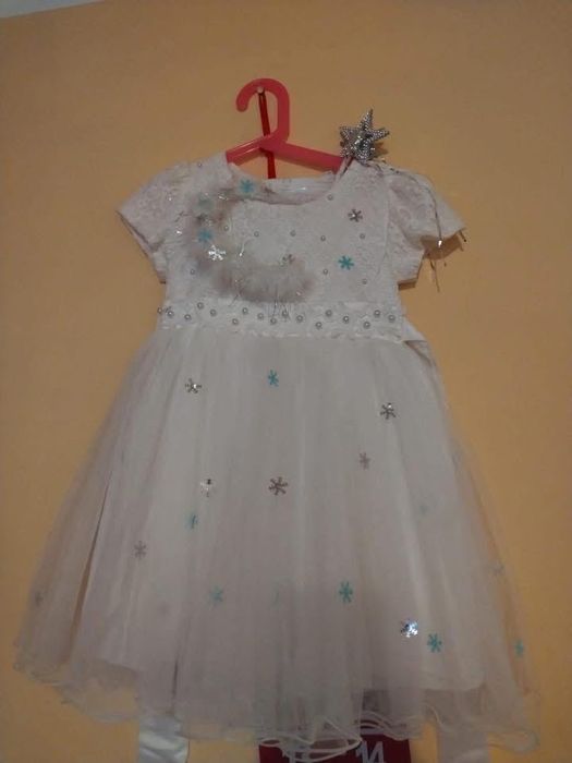 Set rochie si bentita pt fetite