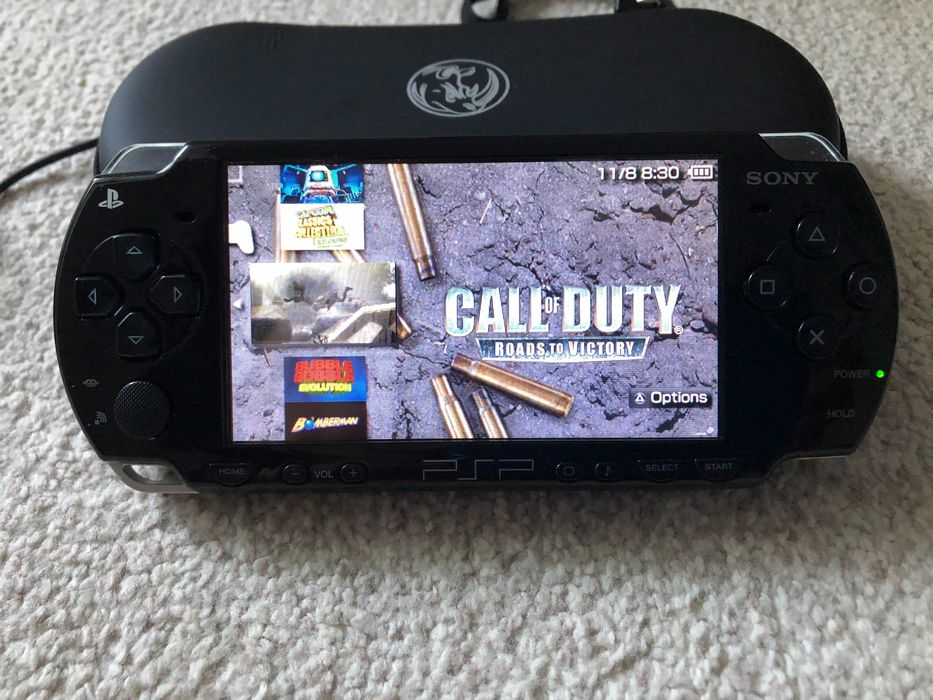 PlayStation PSP 2004 60jocuri Modat 64Gb Husa incarcator GTA GOW