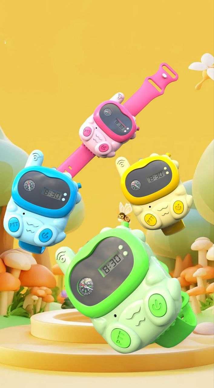 Детская игрушка Рация-часы аккумулятор, до 1 км 2 шт, доставка