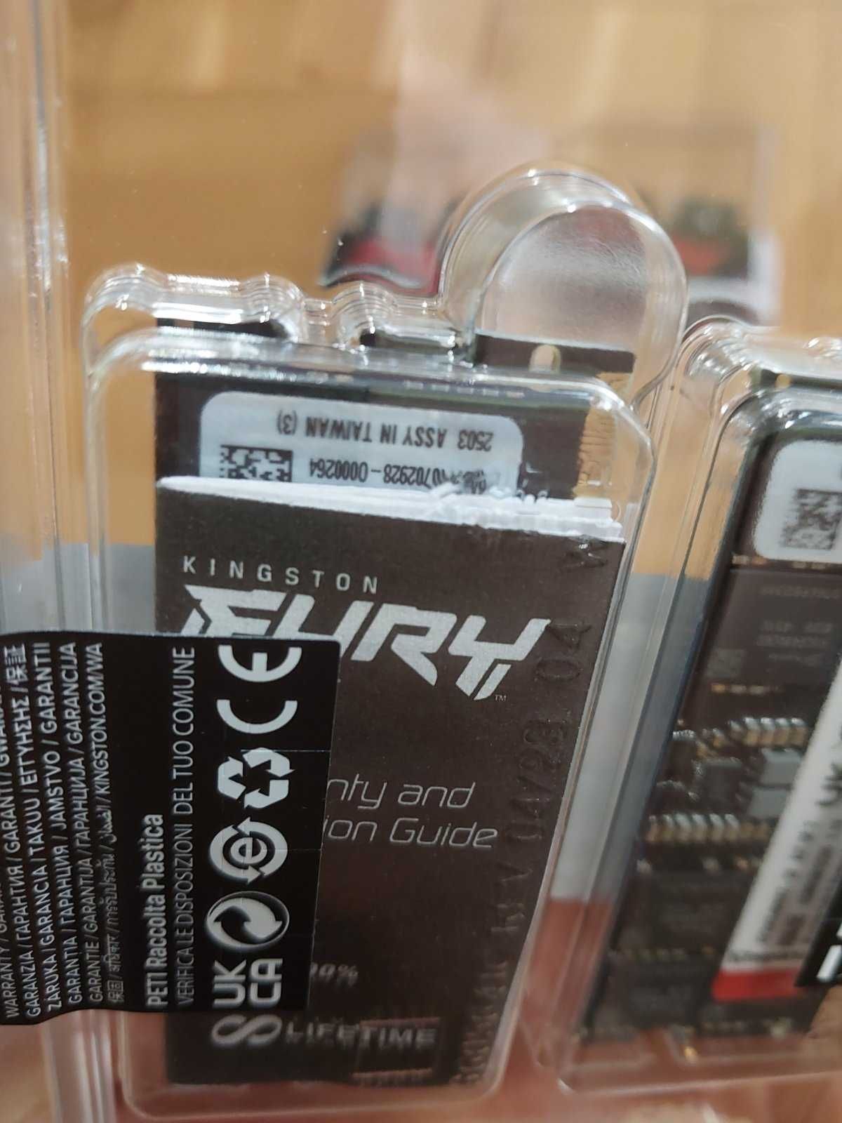 НОВИ 32GB DDR5 Kingston Fury 5600Mhz, CL40 - за лаптоп SODIMM