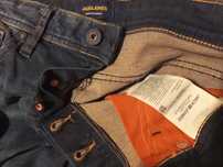 blugi/jeans/denim JACK&JONES SLIM STRAIGHT TIM 31/34 bleumarin elastic