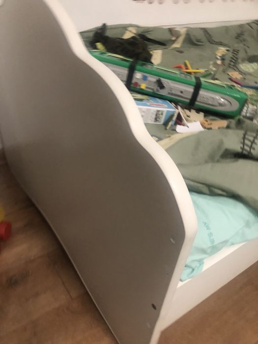 Pat copii 160x80 PAL alb