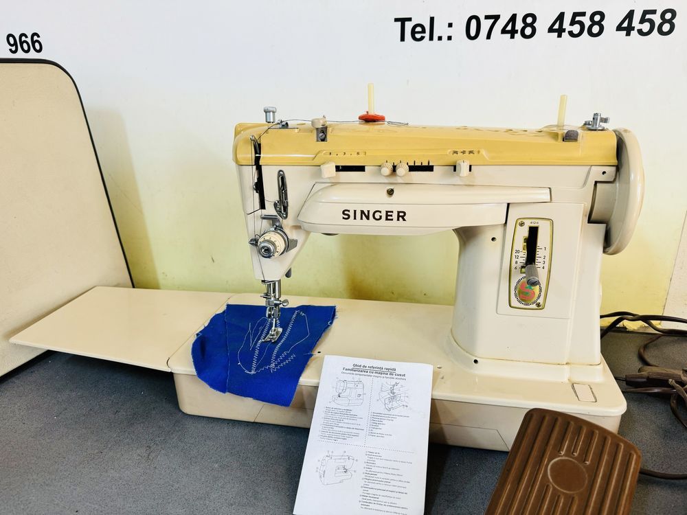 Masina de cusut SINGER 431 cu piese metalice